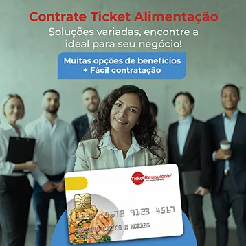 Contrate Ticket Alimentação. Soluções variadas, encontre a ideal para seu negócio! Muitas opções de benefícios + Fácil contratação.